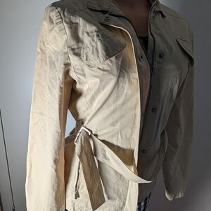 TCM Tan lightweight jacket with belt Size 6-8